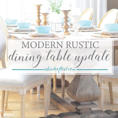 Modern Rustic Dining Table Update with Urban Home
