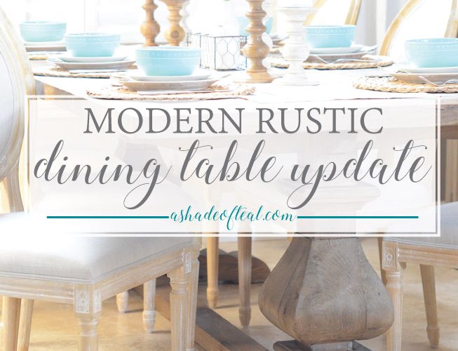 Modern Rustic Dining Table Update with Urban Home