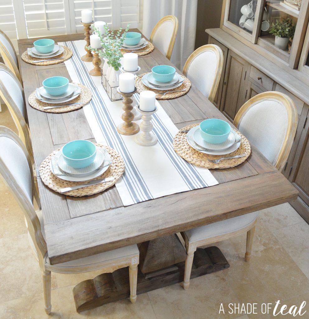 Modern Rustic Dining Table Update With Urban Home   Modern Rustic Dining Table Update Urban Home.ashadeofteal.2 992x1024 