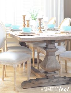 Modern Rustic Dining Table Update Urban Home.ashadeofteal.9 230x300 