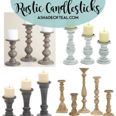 Where to find the Best Wood Rustic Candlesticks!