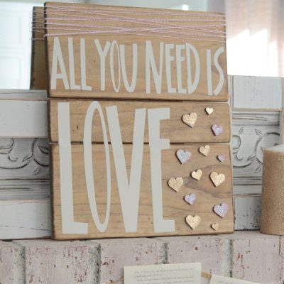 How to Make & Wrap a Valentine’s Sign