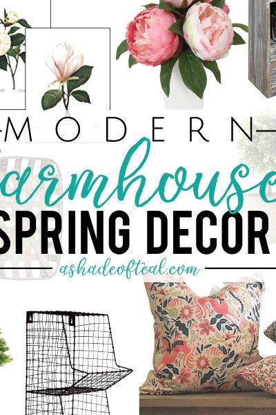 Modern Farmhouse Spring Decor, on a budget!
