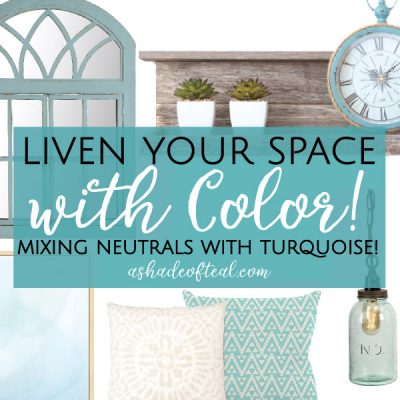 Liven your Space with Color! Mixing Neutrals with Turquoise.