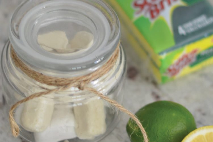 Freshen your kitchen with Scotch-Brite® Scrub Sponges & Lemon Lime garbage disposal bombs