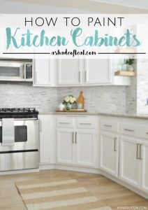 How to Repaint Kitchen Cabinets