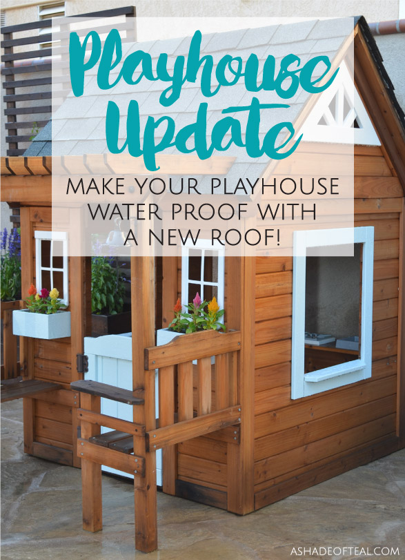 playhouse update, how to add a roof!