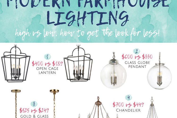 Modern Farmhouse Lighting for Less!