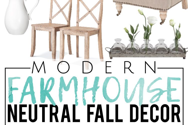 Modern Farmhouse Neutral Fall Decor, all from Target!