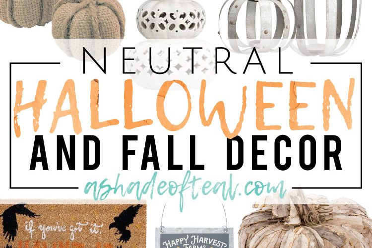 Neutral Halloween Decor!