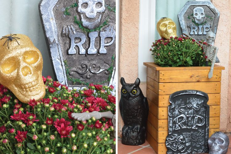 Spooky Halloween Front Door, Budget Finds for Under $1