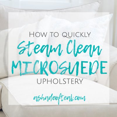 Steam Cleaning Microsuede Upholstery
