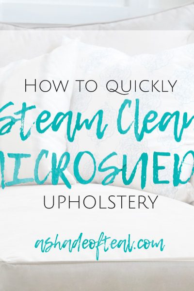 Steam Cleaning Microsuede Upholstery