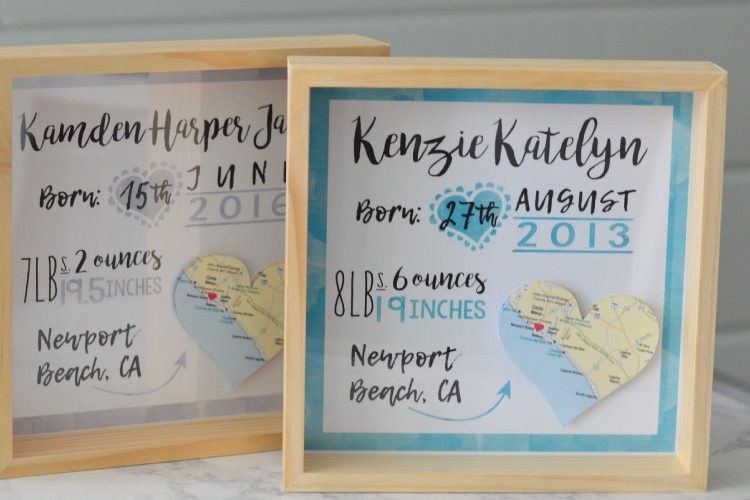 How to make a Custom Birth Announcement Keepsake