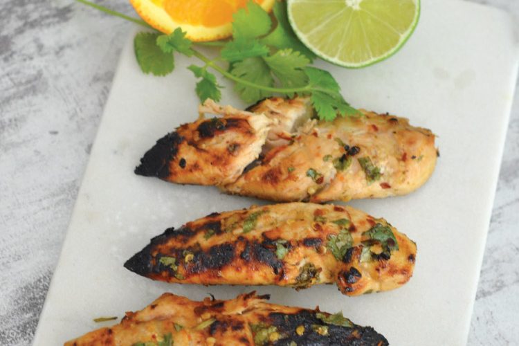 Grilled Orange Cilantro Chili Lime Chicken