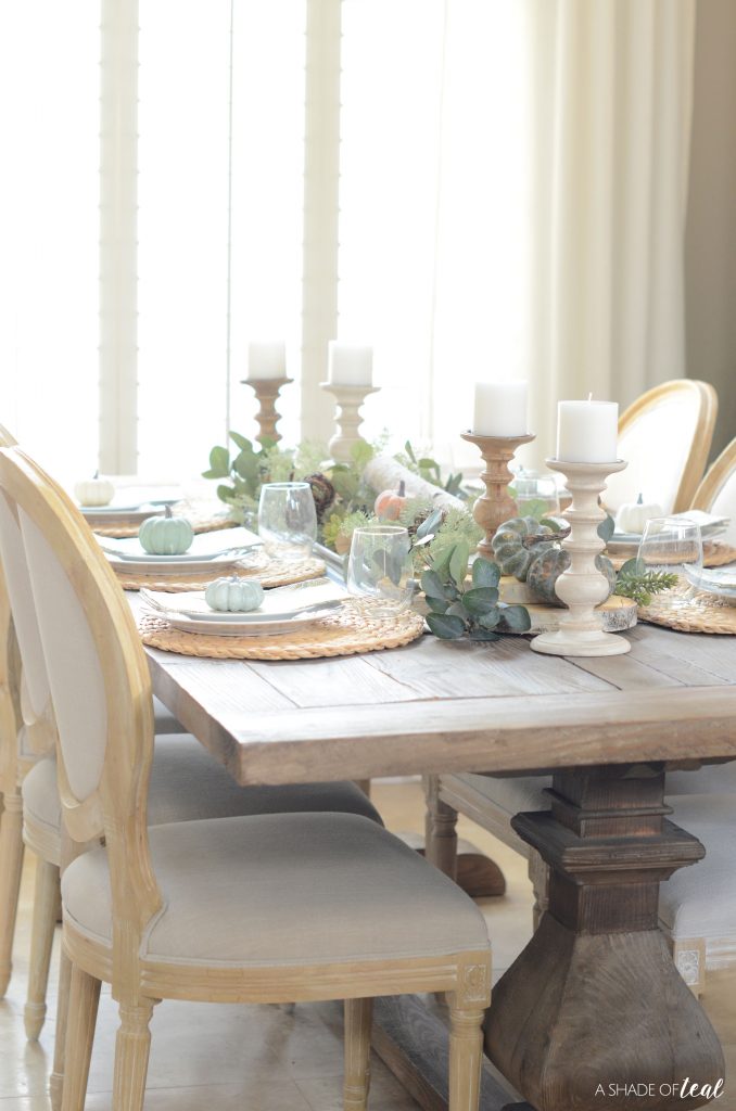 Simple Neutral Fall Tablescape