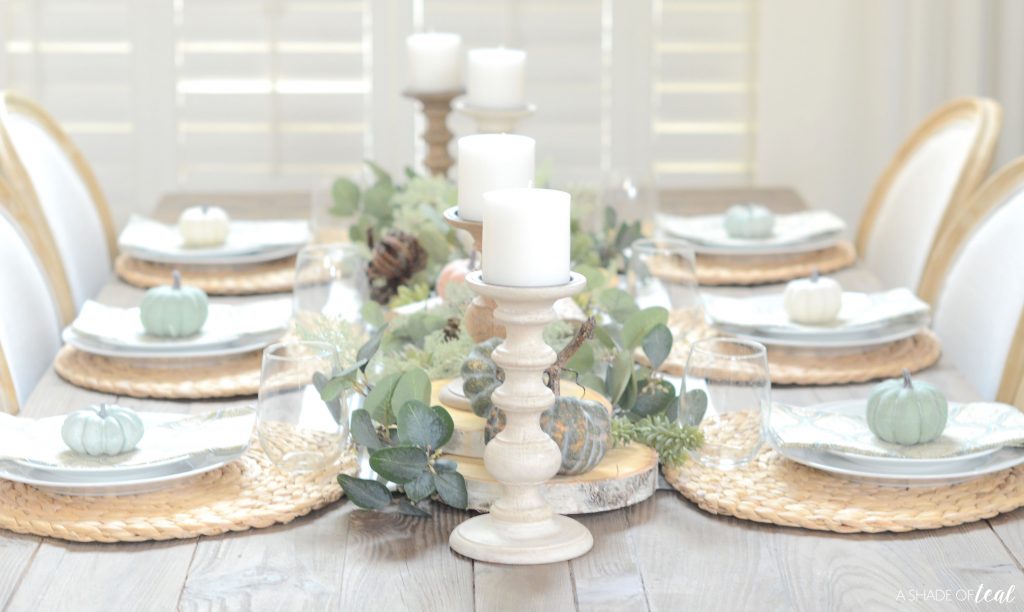 Simple Neutral Fall Tablescape