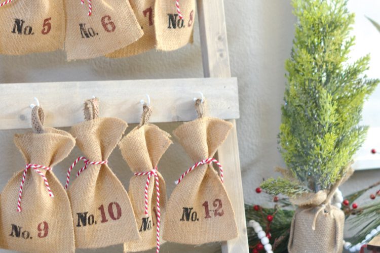 How to Build a Christmas Advent Calendar Ladder