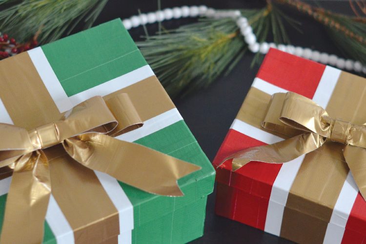 Holiday Gift Wrap with Duck Tape®!