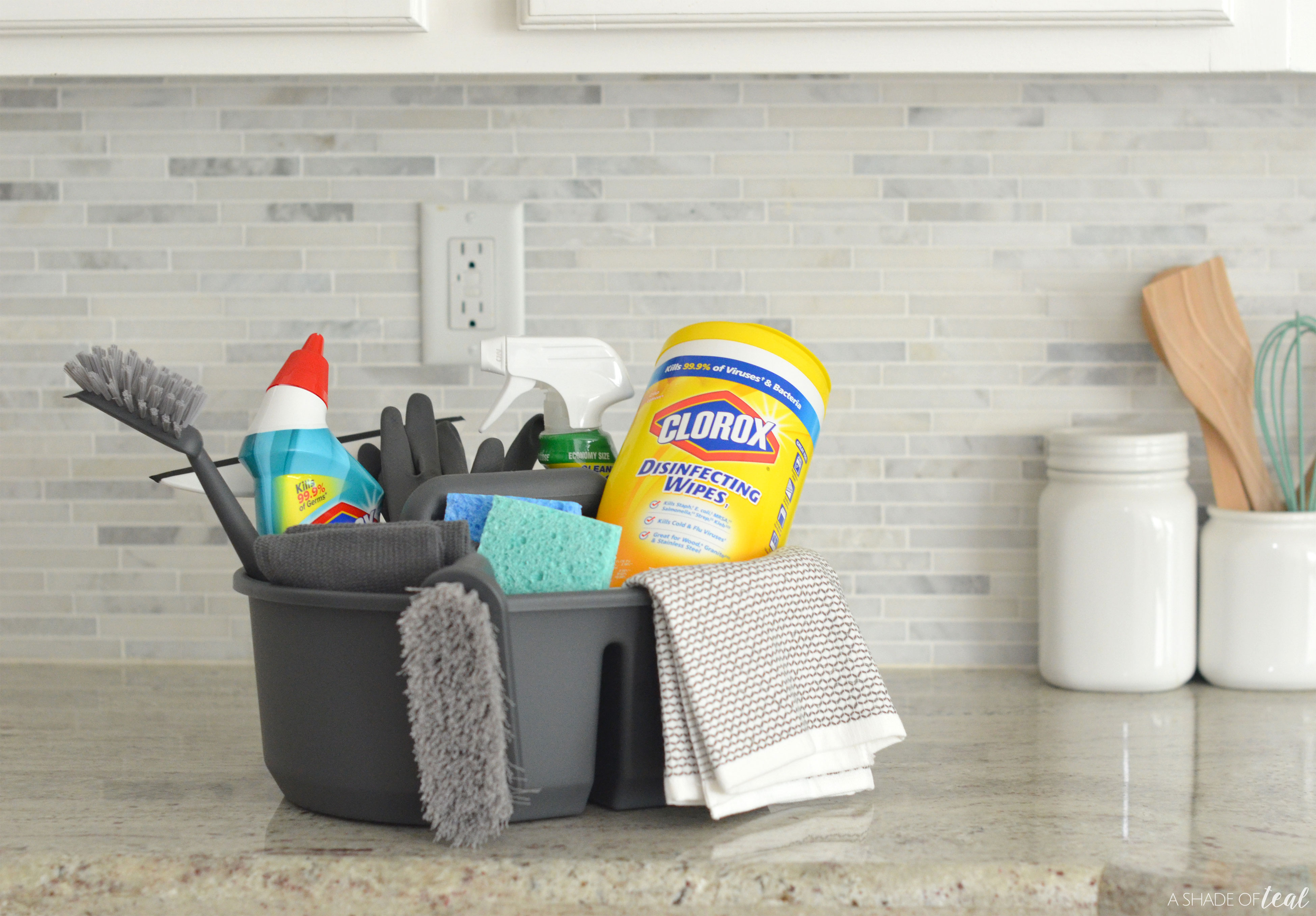 Looking for ideas on how to DIY make a home cleaning caddy that o