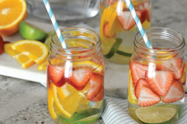 Summertime Favorite: Strawberry Orange Lime Infused Water featuring Brita Longlast!