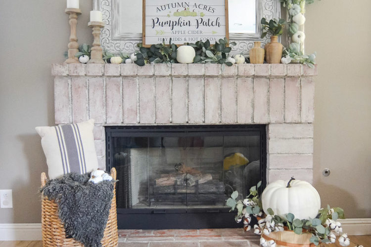 Neutral Fall Mantle! Plus, Get Ready for Fall by Steam Cleaning Your Fireplace!