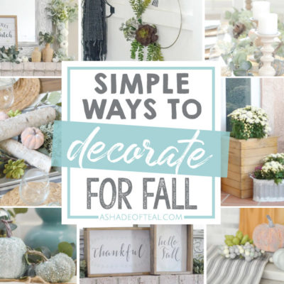 Simple Ways To Decorate for Fall