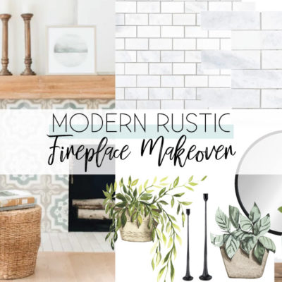 Modern Rustic Fireplace Makeover: The Inspiration