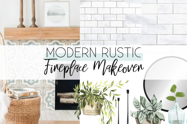 Modern Rustic Fireplace Makeover: The Inspiration