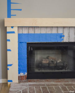 Modern Rustic Fireplace Makeover: How to Build a Wood Mantle