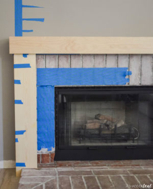 Modern Rustic Fireplace Makeover: How to Build a Wood Mantle