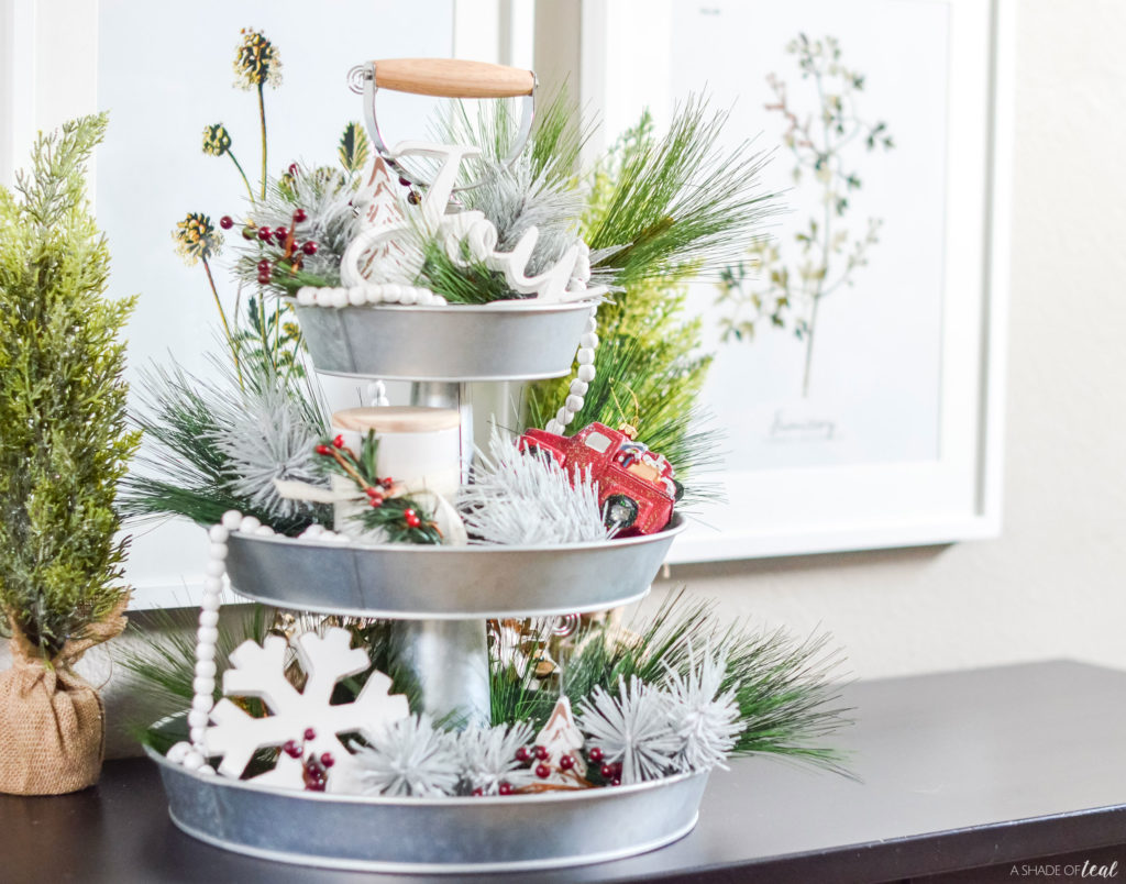 Decorate your Tiered Tray for Christmas