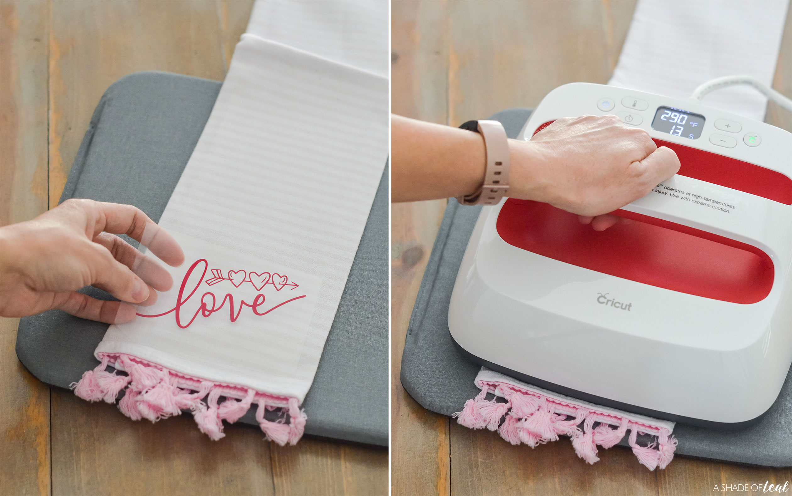 Cricut Kitchen Towels With Heat Transfer Vinyl - P.S. I Love You Crafts
