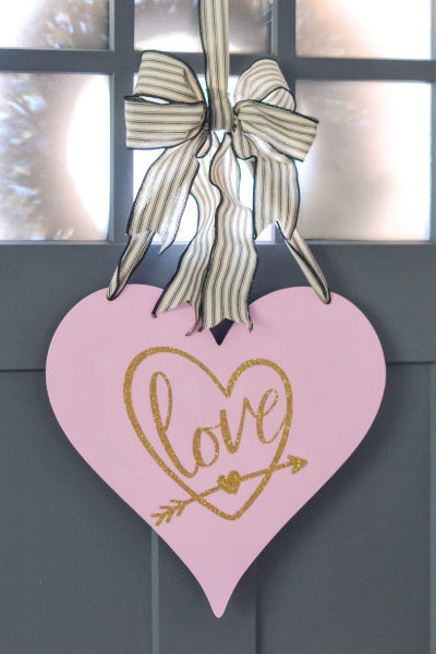 Cricut DIY: Valentine’s Day Love Heart Door Sign