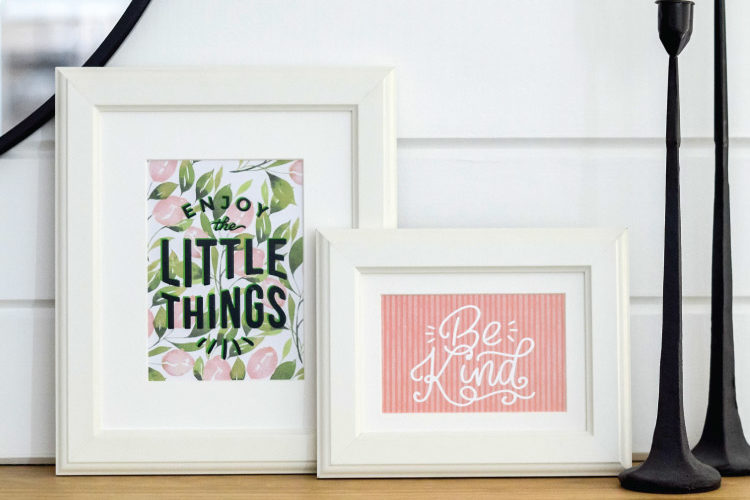 Cricut DIY: Be Kind & Enjoy The Little Things Sign