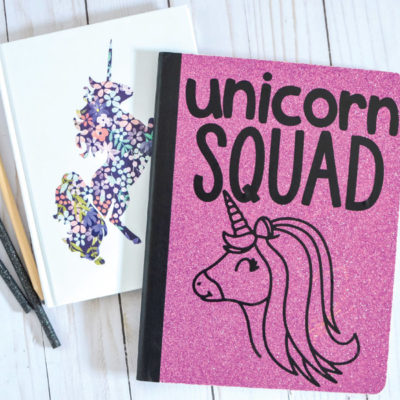 Cricut DIY: Unicorn Squad Notebooks