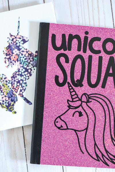 Cricut DIY: Unicorn Squad Notebooks