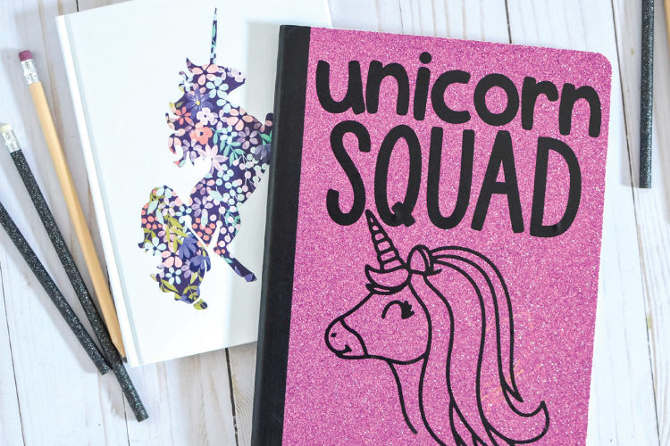 Cricut DIY: Unicorn Squad Notebooks