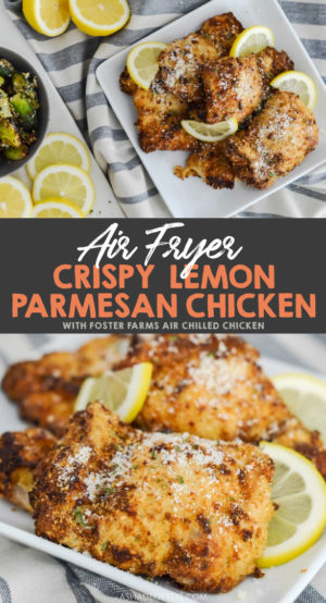 Air Fryer Crispy Lemon Parmesan Chicken