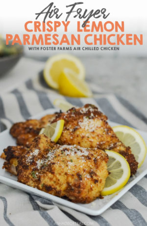 Air Fryer Crispy Lemon Parmesan Chicken