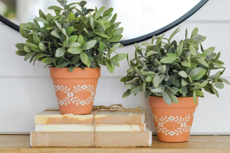 Cricut DIY: Lace Flower Pots