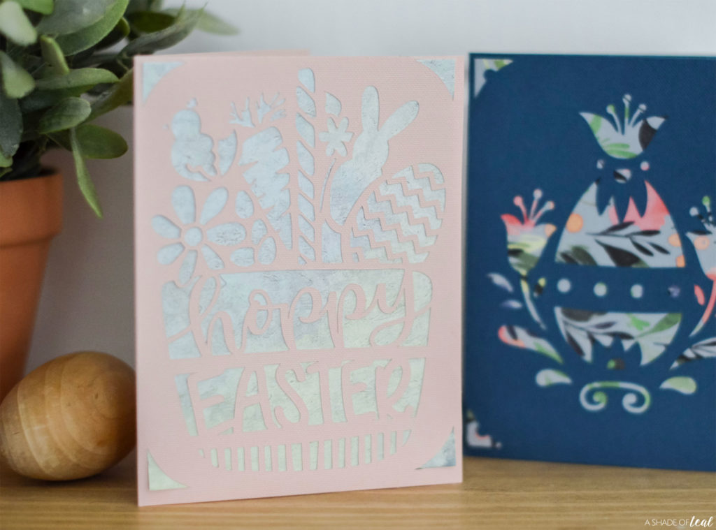 Simple easter cards with cricut joy