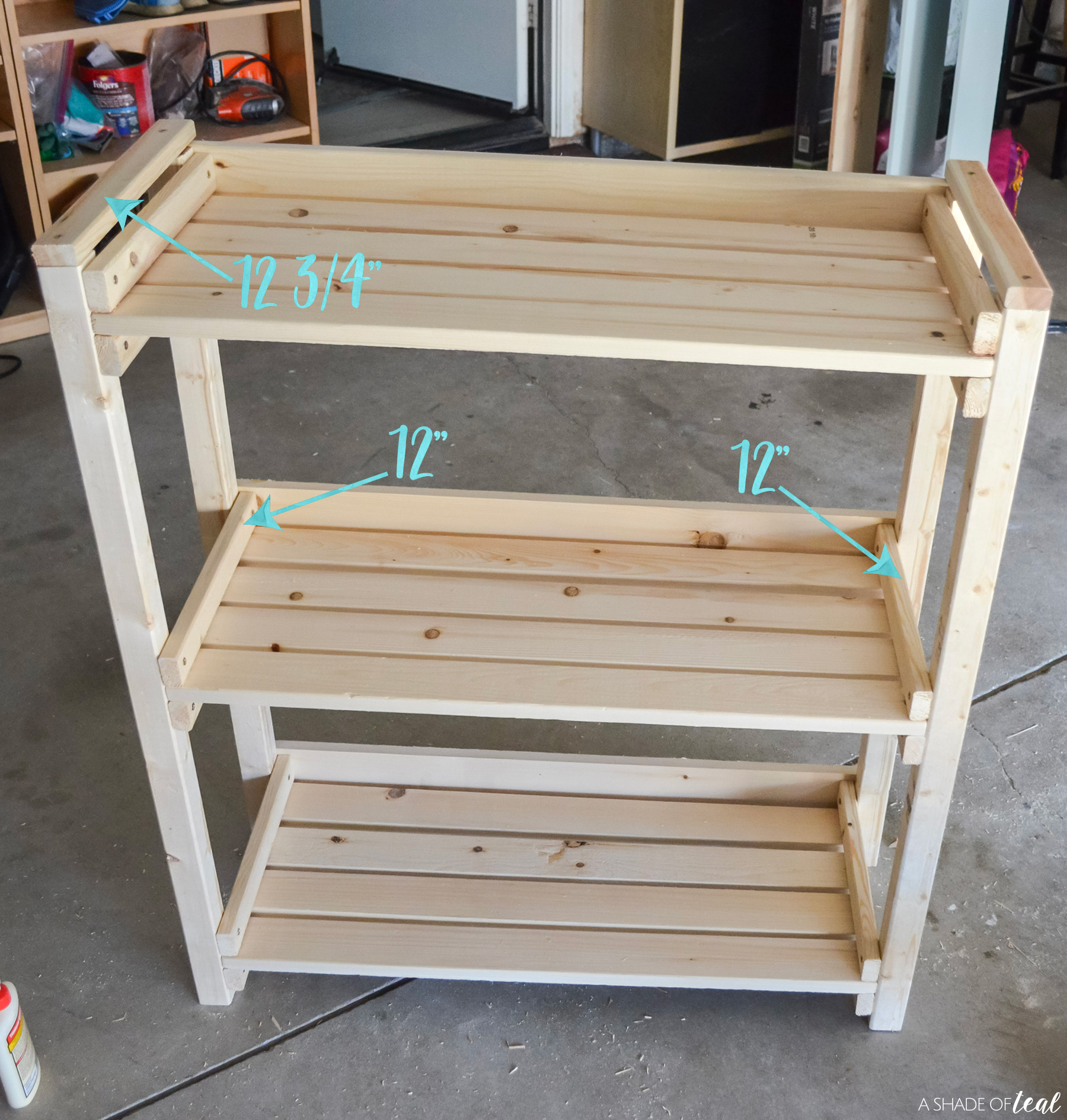 Diy How To Make A Outdoor Plant Shelf, Outdoor Wood Plant Shelves
