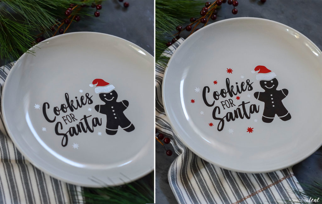 Christmas Cookies for Santa Plate