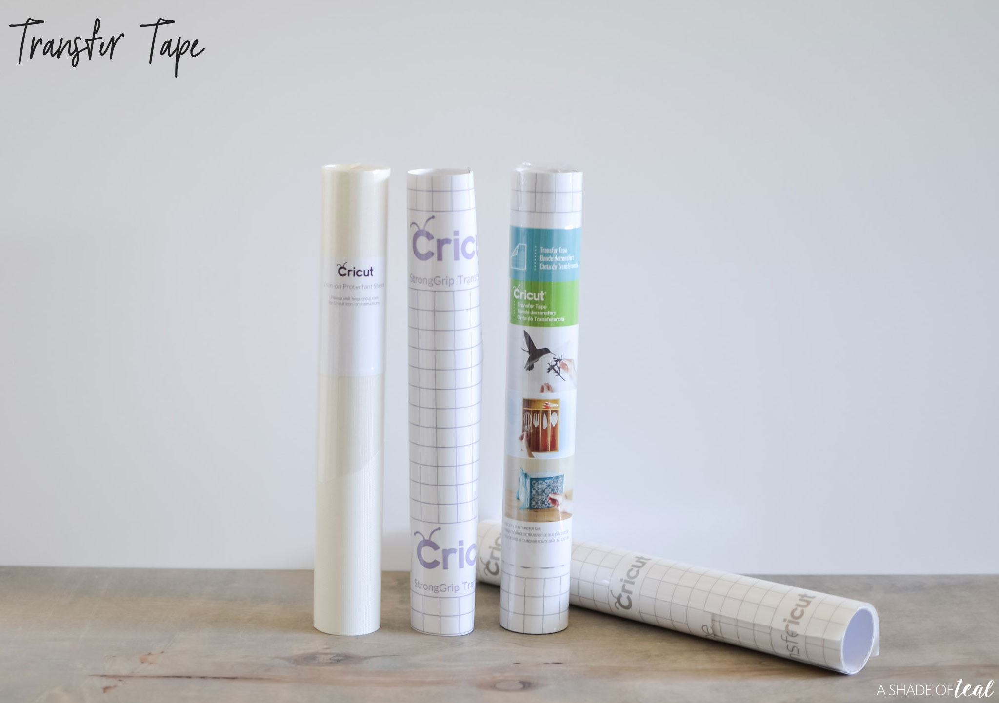 Cricut - Did you know there are two different types of Cricut Transfer Tape?  Our Standard Grip Transfer Tape is perfect for our Premium Vinyls -  Removable and Permanent and most other
