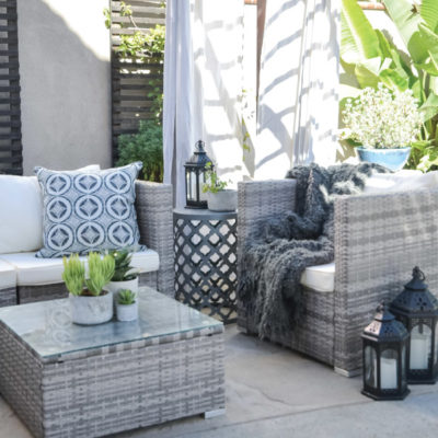 Creating an Outdoor Space with a new Rattan Sectional