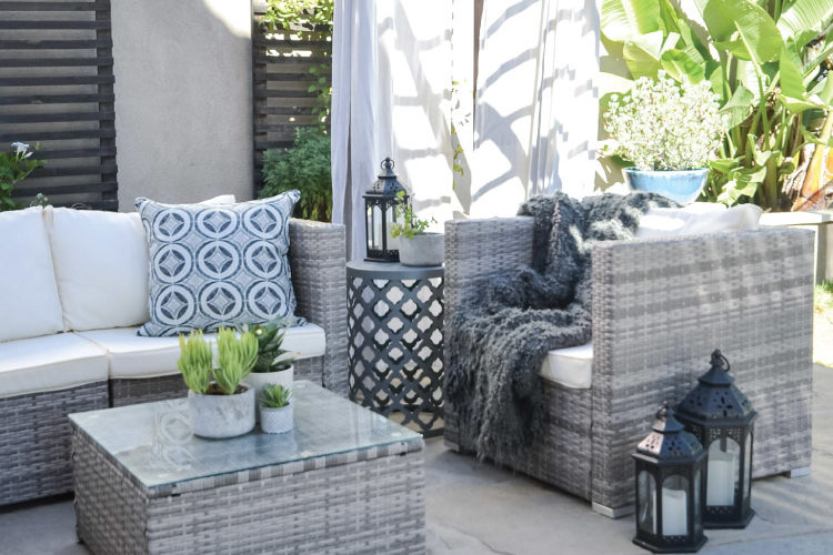 Creating an Outdoor Space with a new Rattan Sectional
