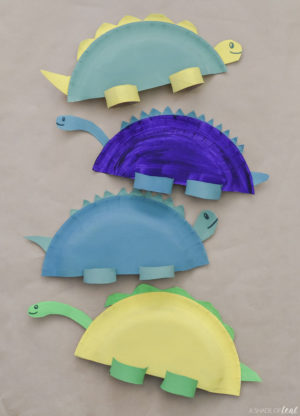 Paper Plate Dinosaur Craft