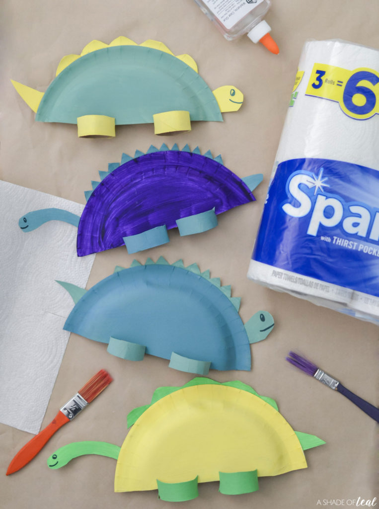 Paper Plate Dinosaur Craft 