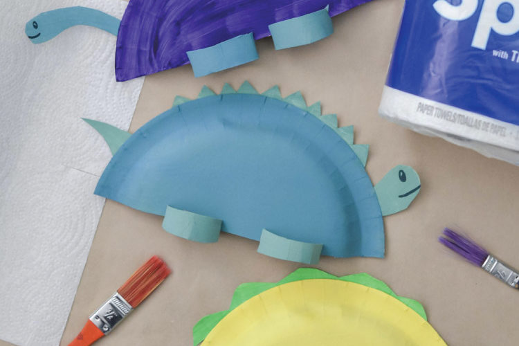 Paper Plate Dinosaur Craft